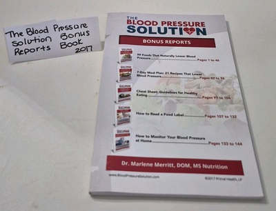 #ad The Blood Pressure Solution Bonus Reports Dr Marlene Merritt Softcover 2017 $50.00