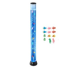 Sensory Bubble Lamp, 4 ft Tube, 10 Floating Fish  16 Color Effects.