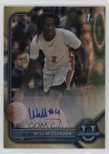 2021 Bowman U Chrome Prospect Gold Lava Refractor 13/50 Will McClendon Auto ms9