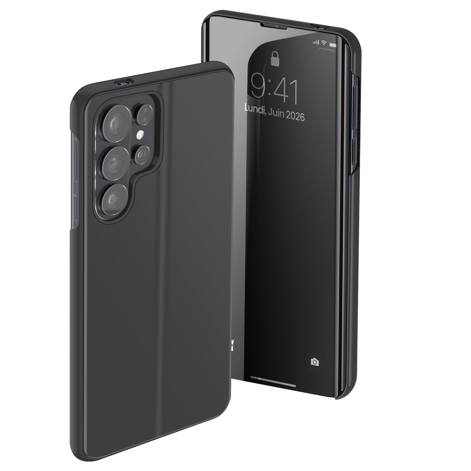 Coque Galaxy S26 Ultra Clear View Avizar avec support vidéo intégré pour visionnage mains libres