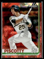 2019 Topps Chrome Sapphire Edition Orange Stephen Piscotty 05/25 Athletics #66