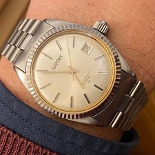 Orologio Wintex automatic watch diver sub Vintage white dial 35 mm