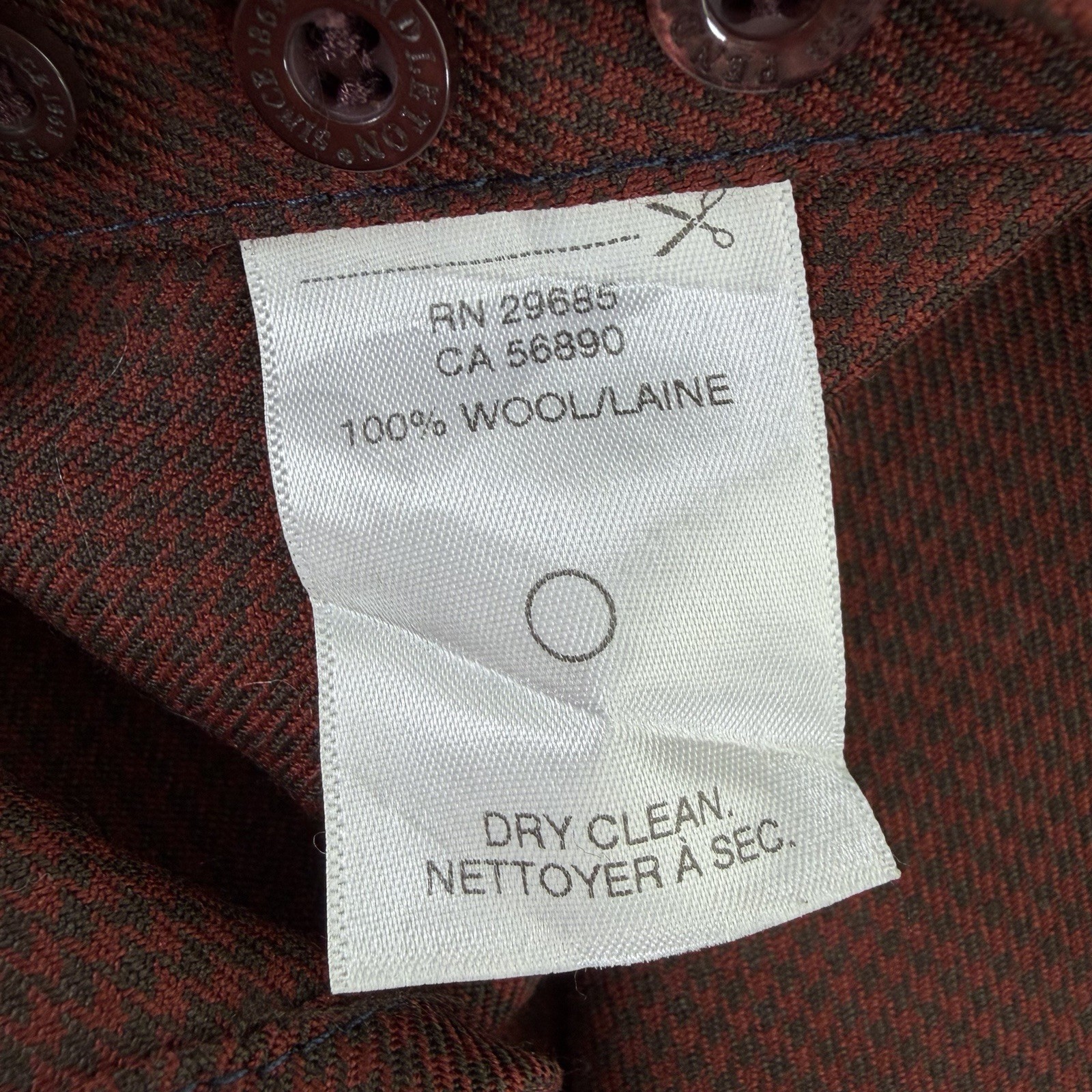 Pendleton Sir Pendleton Wool Houndstooth Shirt Me… - image 7