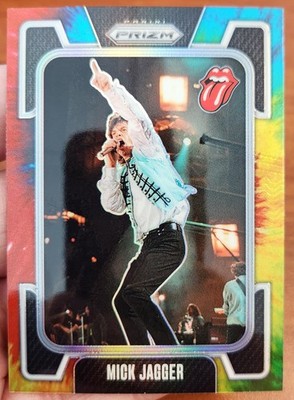 MICK JAGGER THE ROLLING STONES 2025 PANINI PRIZM TYE TIE DYE REFRACTOR 38/49 #50