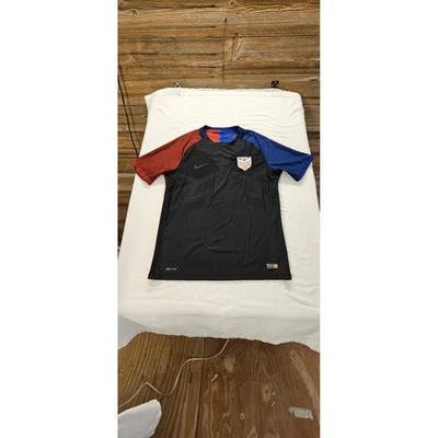 Nike USMNT 2016 Authentic Vapor Match Jersey Mens Black Red Blue Soccer Top - Image 1 of 4