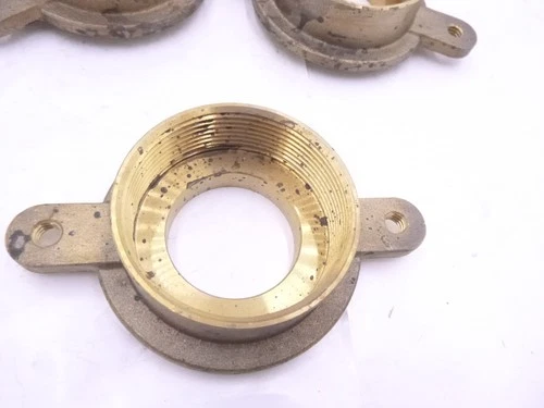 3 Pack Jones Stephens 2" IPS x 4-1/2" Brass Urinal Flange F10005 IPS SEE DESC - Picture 2 of 3