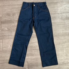 Vintage 70s Smacs Jeans Youth Dark Wash Boot Cut Western Size 8/10 25W