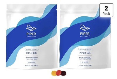 Piper LDL Clinical Strength Healthy Cholesterol Gummies (2280 Mg Plant Sterol Es