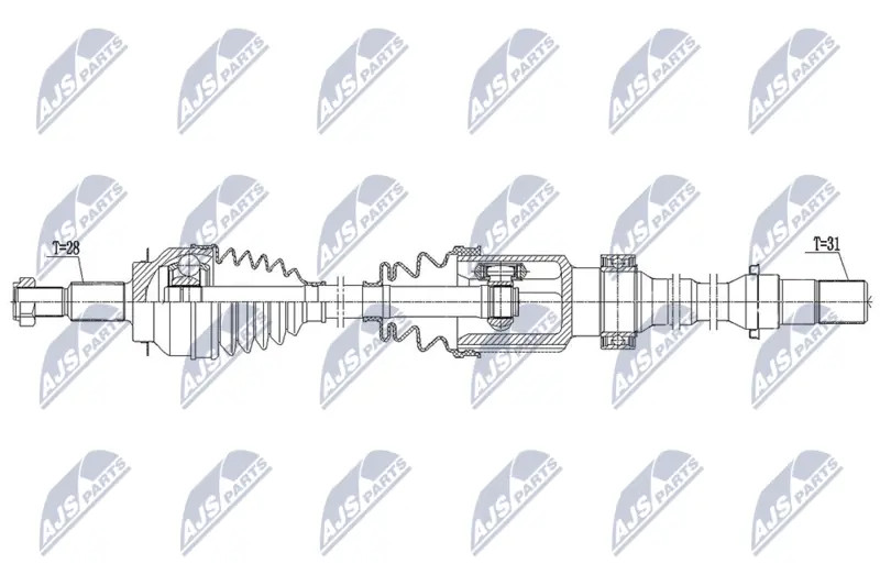 Driveshaft Front Axle Right Automatic Transmission NPW-MZ-076 NTY for MAZDA CX-3