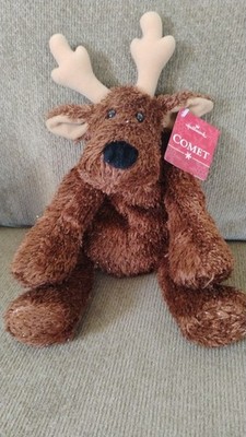Hallmark Cards Comet The Reindeer Plush With Tag Has Collar With Bell Christmas