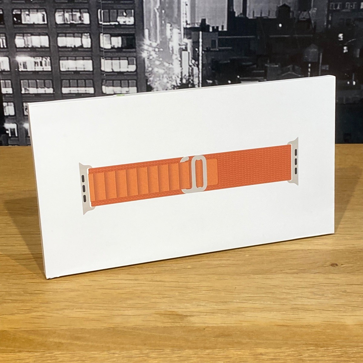 Apple Watch Strap 49mm Terracotta Alpine Loop Natural Titanium Finish Small