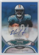 2011 Bowman Sterling Blue Refractor 66/99 Edmond Gates Edmund Rookie Auto RC 0c2