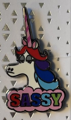 Inside Out Sassy Rainbow Unicorn Disney Pin