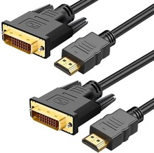 HDMI to DVI Adapter 15 Feet High-Speed Bi-Directional Male to Male DVI to HDMI