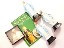 5 Religious Items St Jude Medal Prayer Card Pope John Paul II Magnet 3IHM Statue