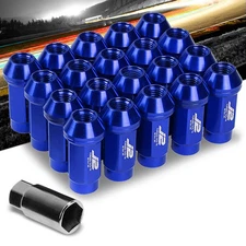 J2 Blue Close End Acorn 25MM OD/50MM M12 x 1.50 20 Pcs Lug Nuts+Adapter