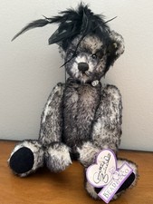 Vintage Annette Funicello Black Tipped Mohair Jointed 12" Bear Miss Mae W/ Tags