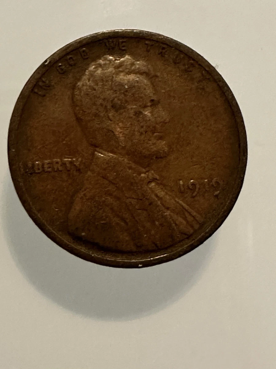 林肯小麦硬币1919 年美国硬币错币| eBay