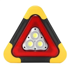Car Emergency Triangle Warning Light Multi-Function LED Light Solar Foldable 