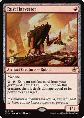 1 x Rust Harvester - Foil - Prerelease Promo - Edge of Eternities - NM-Mint - MT