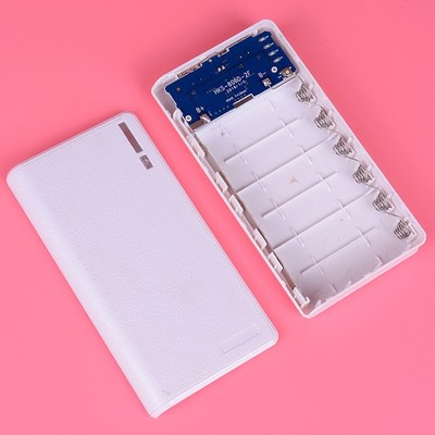 20000mAh dual usb power bank case kit 6X 18650 battery charger diy box phon-OY