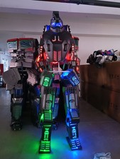 LED Robot Cosplay Costume Suit Illuminated Dance Party Show Glow Clothes Mecha