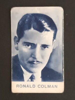 Raineri Milan 1950s Chocolate Actors Figure # Ronald Colman (2) B/W