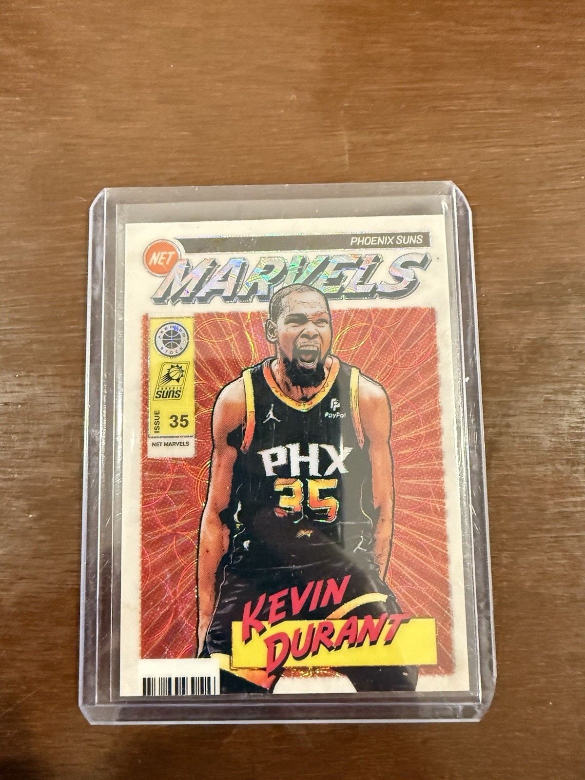 2023-24 NBA Hoops Premium Stock Kevin Durant Retro Net Marvels SSP Case Hit Suns