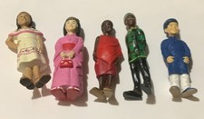 Lot Of 5 Lakeshore Multi-cultural Figurines, Educational, Decorative.