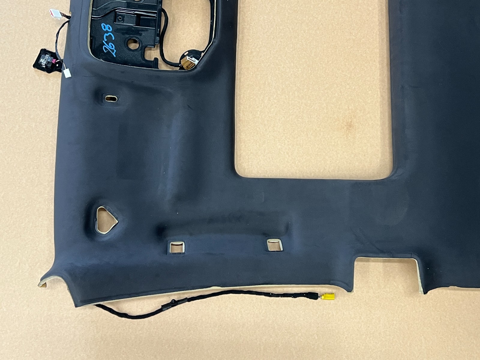 ⭐2014-2017 MASERATI QUATTROPORTE TOP ROOF HEADLINER SUADE BLACK OEM LOT2638