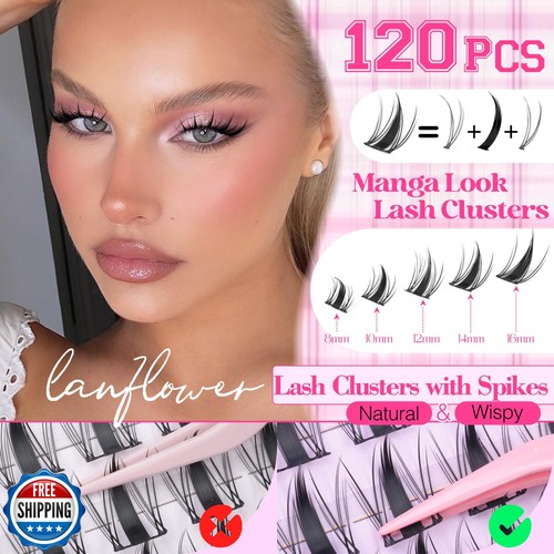 Manga Lash Clusters Kit Anime Ciglia Kit Estensione Ciglia Fairy Lash 8-16m - Foto 3 di 5