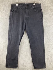Wrangler Premium Quality Black Jeans Men's Sz 40x32 Regular Fit 96501CB