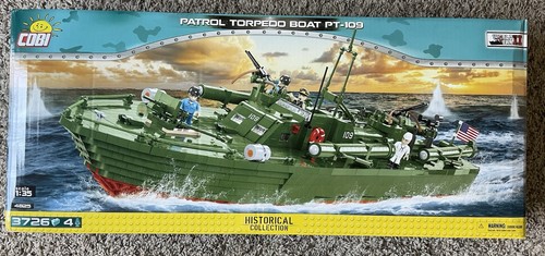 COBI Colección Histórica Patrulla Torpedero Barco PT-109, 3726 Piezas Moderno