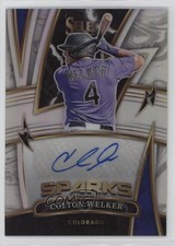 2022 Panini Select Sparks Signatures Holo Prizm 17/99 Colton Welker Auto 0ud4