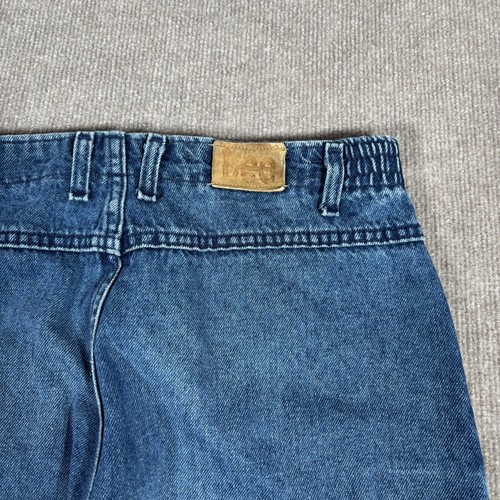 Jeans Lee vintage donna 12 30x30 vita alta blu denim sbiadito nudo made in USA - Foto 5 di 13