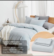 queen duvet cover with two pillow shams