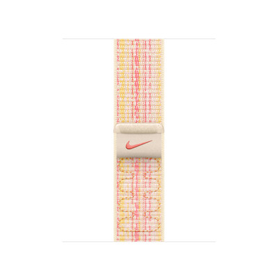 APPLE NIKE SPORT LOOP 41MM WATCH BAND STARLIGHT/PINK MUJW3FE/A