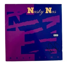 Nas Signed Nasty Nas Halftime Debut Vinyl RSD Single Beckett Authenticated