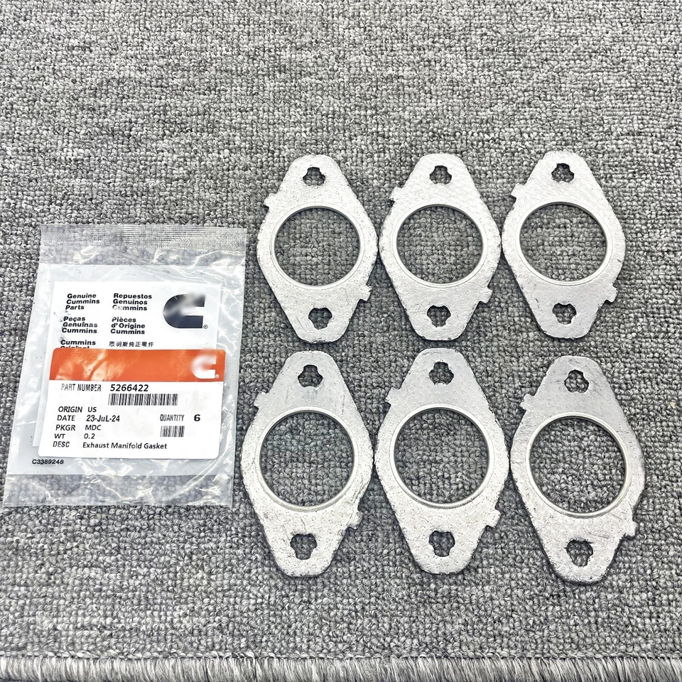 Exhaust Manifold Gaskets 98-15 Dodge Cummins 5.9L 6.7L 24V MLS Multi Layered Foto 2 de 4