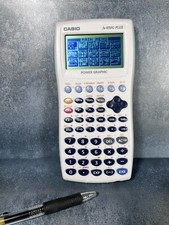 Casio FX-9750G Plus Graphing Calculator Teal TESTED Includes New Batteries!