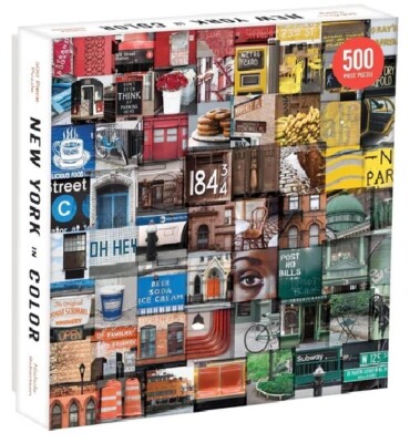NEU BOX Galison New York in Farbe 500 Stück Collage Puzzle