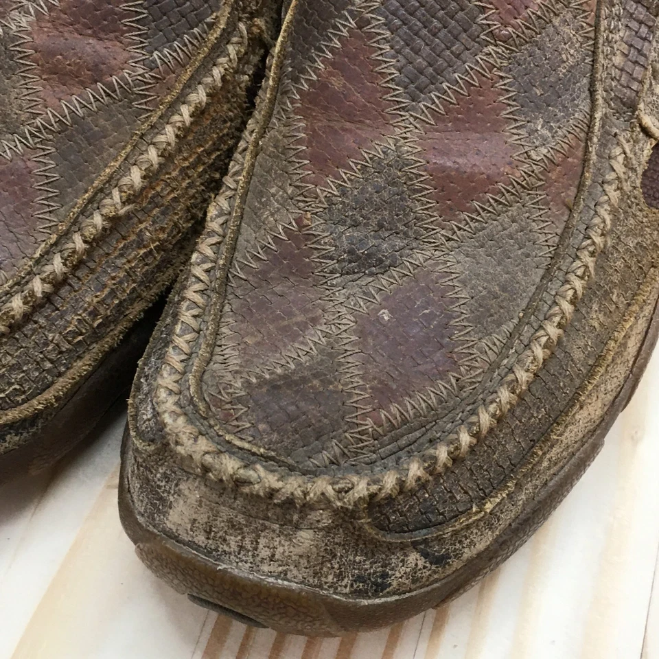 Zapatos Twisted X Para Hombres 9 M Mocasines Cuero Marrón Sin Cordones Informales Cómodos Parte Superior Baja Foto 4 de 4