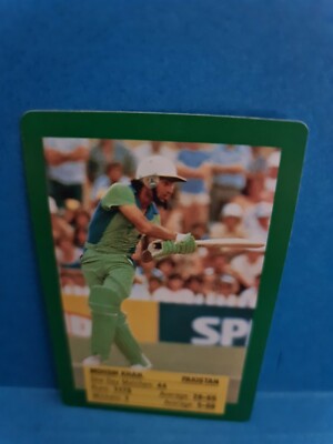 Mohsin Khan 1989 PAKISTAN #20 KANGA Cricket Card FREE POST