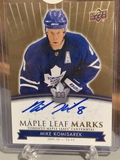 2017-18 Upper Deck Centennial Maple Leafs Marks #MLM-KO MIKE KOMISAREK Auto