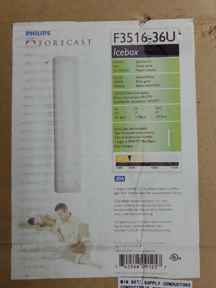 Tocador de baño/cocina vintage Philips Forecast Icebox blanco Foto 2 de 4