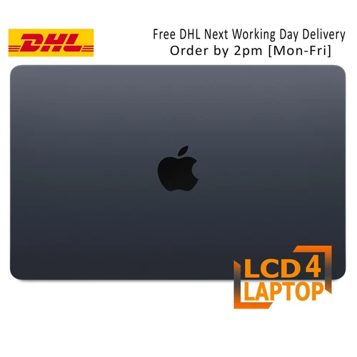 FOR APPLE MACBOOK AIR 13 A3113 M3, 2024 EMC 8611 LCD DISPLAY ASSEMBLY MIDNIGHT