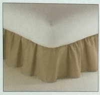 Regal Twin Bedskirt - Tan on sale Regal Twin Bedskirt - Tan on sale