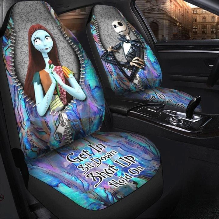Jack And Sally Get In Sit Down Shut Up Hold On Car Seat Covers