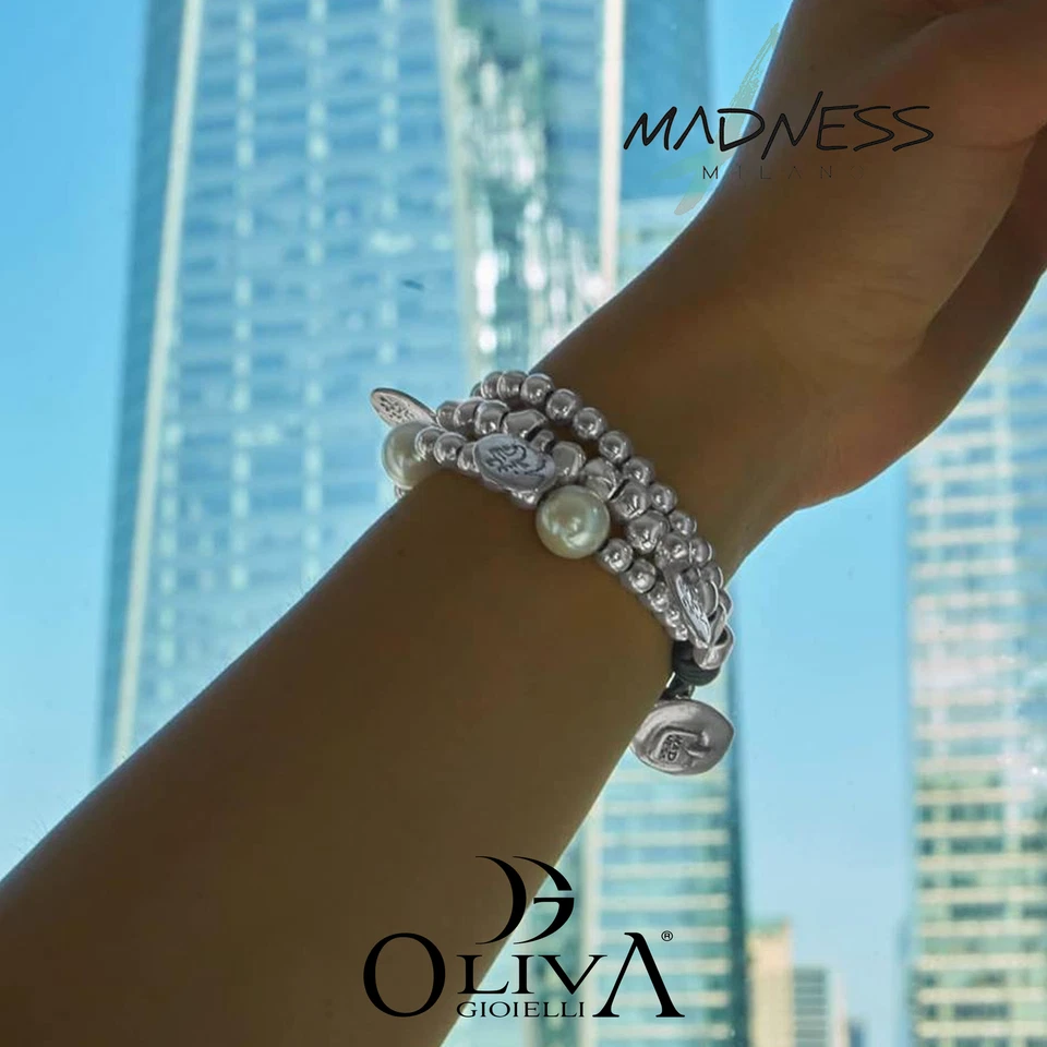 BRACCIALE MADNESS PELLE MULTIFILO SWAROVSKI BROWN RIVESTITO ARGENTO 925 BR4144BR - Immagine 4 di 4