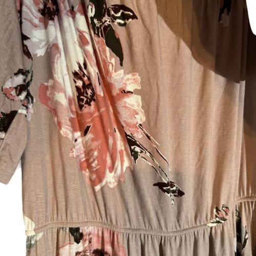 Sweet Lovely By Jen Floral Maxi Dress 1XL Ruffle Sleeves Boho Chic - Picture 4 of 11